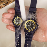 Casio couple watch waterproof with box #CA1706/1707